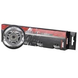 Kółka PU 72x24 82A czarne N (4 szt.) + łożyska ABEC-9 (8 szt.) zestaw NILS EXTREME