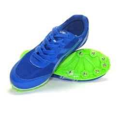 Niebieskie buty lekkoatletyczne z kolcami do biegów i skoków na bieżni Legend 45