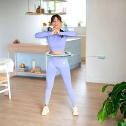 HULA HOP HHM14 GREEN Z MAGNESAMI I OBCIĄŻNIKIEM + LICZNIK HMS