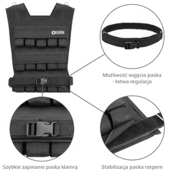 Kamizelka treningowa KTO30 z obciążeniem 30 kg HMS