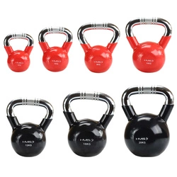 Kettlebell żeliwny winylowany HMS KTC08 RED