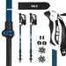 TK8601 BLUE KIJE TREKKINGOWE ALUMINIOWE NILS