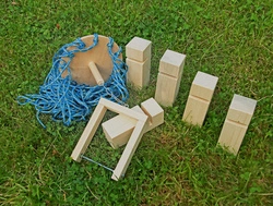 Gra integracyjna Wieża DŻWIG, wieża współpracy niebieska