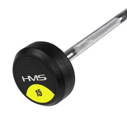 Sztanga gryf stały gumowany HMS 15 KG GSG-15