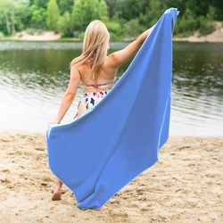 Ręcznik z mikrofibry NCR12 180x100 cm NILS CAMP d.blue-l.blue