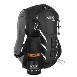 Ręcznik z mikrofibry NCR12 180x100 cm NILS CAMP black-orange