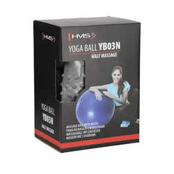 YB03N 55CM NAVY BLUE PIŁKA GIMNASTYCZNA MASUJACA HMS