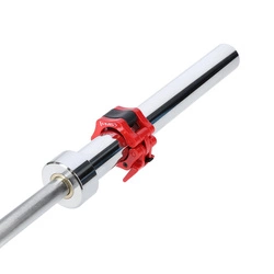 Gryf olimpijski 220 CM HMS z zaciskami LOCK JAW BLACK GO450