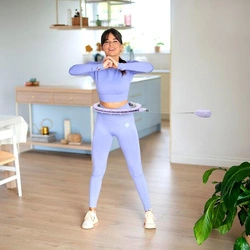 HULA HOP HHM14 VIOLET Z MAGNESAMI I OBCIĄŻNIKIEM + LICZNIK HMS