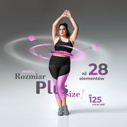 HHW12 VIOLET HULA HOP Z WYPUSTKAMI I OBCIĄŻNIKIEM HMS
