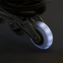 Kółka Nils Extreme PU 72x24 82A LED-3 Białe (4 szt.)