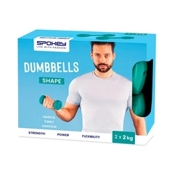 Zestaw hantli winylowych Spokey SHAPE 2x 2 kg