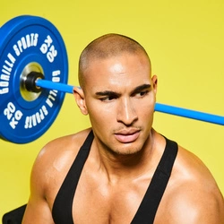 Gryf Olimpijski 50/51 mm niebieski 220 cm