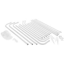 Bramka do piłki nożnej Enero z siatką 240x150x90cm fi26