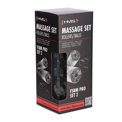 FSBM PRO 2 zestaw do masażu wałki/piłki HMS