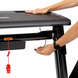 Bieżnia elektryczna z biurkiem LOOP12 (2 CZĘŚCI) HMS Multi czarny