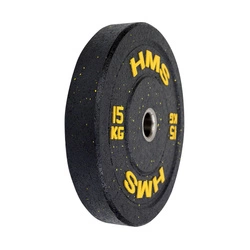 Talerz olimpijski bumper HTBR15 yellow 15 KG HMS
