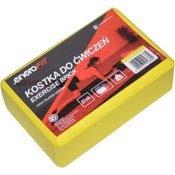 BLOK KOSTKA DO ĆWICZEŃ JOGA PILATES FITNESS ŻÓŁTA ENERO FIT