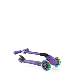 Hulajnoga 3-kołowa Globber Junior Foldable Lights / Violet 437-103