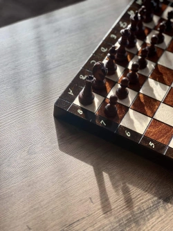 Szachy drewniane Turniejowe 3 – Magnetyczne Wypalane