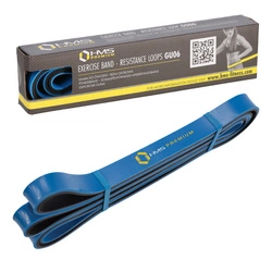 Guma do ćwiczeń HMS GU06 Niebiesko-czarna 21 x 5 x 2250 mm