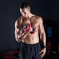 Sztangielki gumowane 20KG HMS SGGX20