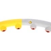 Hula hop masujący z magnesami HMS HHP005 85CM Grey-Yellow
