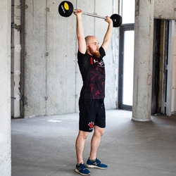 Sztanga gryf stały gumowany 50 kg HMS GSG-50