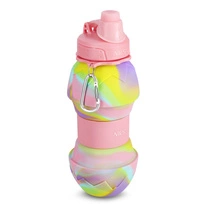 NC4102 BIDON SILIKONOWY SKŁADANY 700ML RÓŻOWY NILS