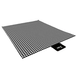 Koc piknikowy biało-czarny 300x200 cm PE + ALU NC2310 NILS CAMP