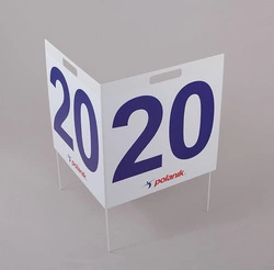 Zestaw stalowych giętych znaczników odległości Polanik DM14/12-S0463 (12 szt.)