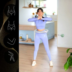 Hula Hop HHM15 GREEN z magnesem i obciążnikiem + licznik hms