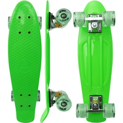 Deskorolka Plastikowa 22 Enero Zielona Led