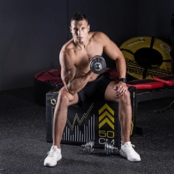 Sztangielki/sztanga w walizce chrom STC21 2x10KG HMS