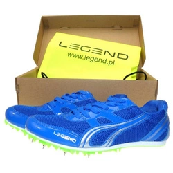 Niebieskie buty lekkoatletyczne z kolcami do biegów i skoków na bieżni Legend 44
