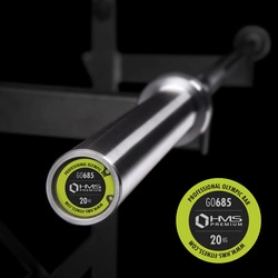 Gryf olimpijski HMS Premium GO685 680KG + Zaciski Lock ZG1000R