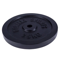 Obciążenie żeliwne 2,5kg, czarne