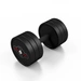 Hantla stalowa gumowana 22,5 kg czarny mat - Marbo Sport