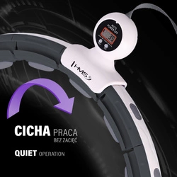 HHM15 HULA HOP BLACK Z MAGNESEM I OBCIĄŻNIKIEM + LICZNIK HMS