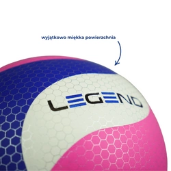 Piłka siatkowa VB9000 fiolet/róż/biel rozmiar 4 - Legend Sport
