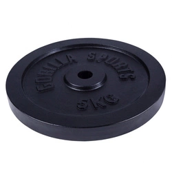 Obciążenie żeliwne 5kg, czarne