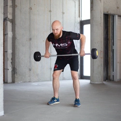 Sztanga gryf stały gumowany HMS 25 KG GSG-25