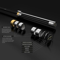 Gryf do crossfitu GCF700 220 cm 20 kg HMS PREMIUM