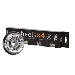 Kółka Nils Extreme PU 84x24 82A Czarne (4 szt.)