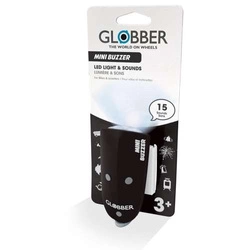 Globber Mini Buzzer lampka LED + klakson / czarny