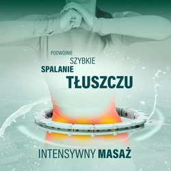 HULA HOP HHM14 GREEN Z MAGNESAMI I OBCIĄŻNIKIEM + LICZNIK HMS