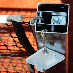 Słupki do tenisa ziemnego stalowe, kwadratowe