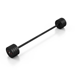 Sztanga gumowana prosta 40 kg czarny mat - Marbo Sport