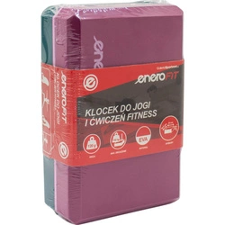 BLOK KOSTKA DO ĆWICZEŃ JOGA PILATES FITNESS TRICOLOR ENERO FIT