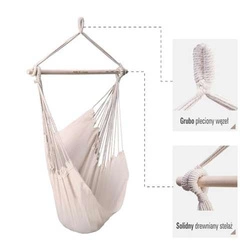 Krzesło Brazylijskie NC0033 BEŻOWE 130X100 CM NILS CAMP